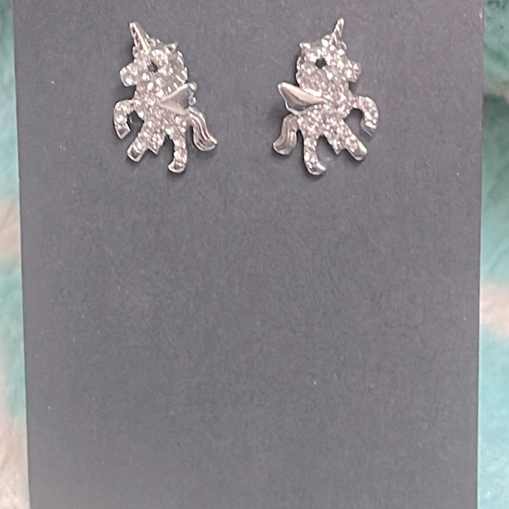 ❌SOLD❌Blingy Unicorn earrings